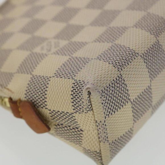 LOUIS VUITTON Damier Azur Pochette Cosmetic GM Pouch - Picture 14 of 15